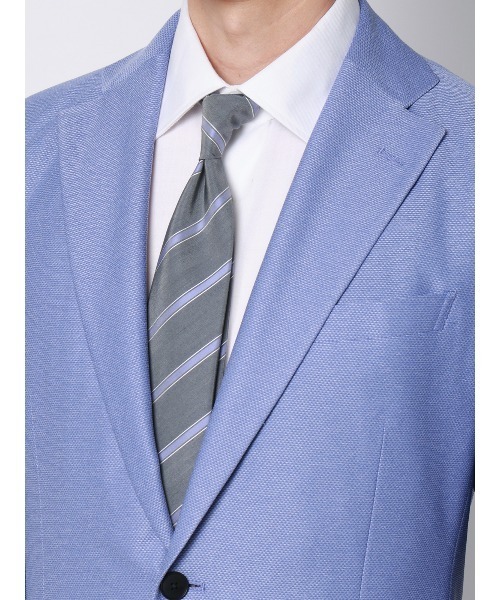 SUIT SQUARE(スーツスクエア)の「涼しい最高ニットジャケット/ウォッシャブル/ストレッチ/メッシュジャージー/織柄/CH28(テーラードジャケット・メンズ・ブルー/ベージュ/ネイビー・S/WIDE L/WIDE M/LL/L/M/SS/WIDE LL)」の16枚目の写真