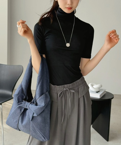 Jewelobe(ジュエローブ)の「とろみ素材イージーワイドパンツ(その他パンツ・レディース・グレー/カーキ/ブラック・FREE)」の6枚目の写真