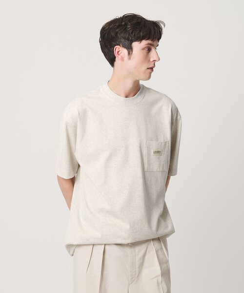 UNIVERSAL OVERALL(ユニバーサルオーバーオール)の「【別注】<UNIVERSAL OVERALL>ポケット ショートスリーブ Tシャツ 抗菌防臭 接触冷感(Tシャツ/カットソー・メンズ・ダークグレー/ライトグレー/ホワイト/ライトブルー・XL/L/S/M)」の3枚目の写真