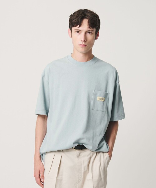 UNIVERSAL OVERALL(ユニバーサルオーバーオール)の「【別注】<UNIVERSAL OVERALL>ポケット ショートスリーブ Tシャツ 抗菌防臭 接触冷感(Tシャツ/カットソー・メンズ・ダークグレー/ライトグレー/ホワイト/ライトブルー・XL/L/S/M)」の2枚目の写真