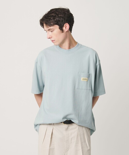 UNIVERSAL OVERALL(ユニバーサルオーバーオール)の「【別注】<UNIVERSAL OVERALL>ポケット ショートスリーブ Tシャツ 抗菌防臭 接触冷感(Tシャツ/カットソー・メンズ・ダークグレー/ライトグレー/ホワイト/ライトブルー・XL/L/S/M)」の12枚目の写真