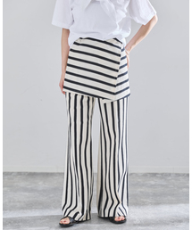 CURRENTAGE（カレンテージ）の「CURRENTAGE/カレンテージラップパンツ A2561UP 403（スラックス）」