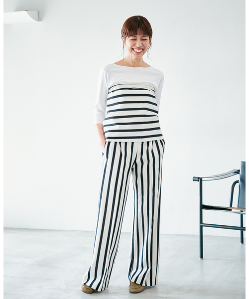 IENA(イエナ)の「CURRENTAGE/カレンテージラップパンツ A2561UP 403(スラックス・レディース・ブラック/ブラック系その他・FREE)」の6枚目の写真