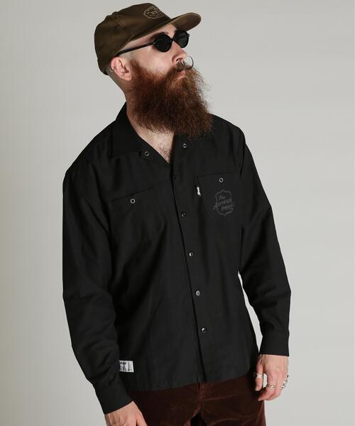 Schott(ショット)の「Schott/ショット/NC WORK SHIRT/ナイロン コットン ワーク シャツ(シャツ/ブラウス・メンズ・ネイビー/ブラック/ベージュ・L/M/2XL/XL)」の4枚目の写真