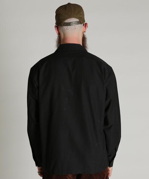 Schott(ショット)の「Schott/ショット/NC WORK SHIRT/ナイロン コットン ワーク シャツ(シャツ/ブラウス・メンズ・ネイビー/ブラック/ベージュ・L/M/2XL/XL)」の6枚目の写真