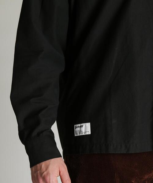 Schott(ショット)の「Schott/ショット/NC WORK SHIRT/ナイロン コットン ワーク シャツ(シャツ/ブラウス・メンズ・ネイビー/ブラック/ベージュ・L/M/2XL/XL)」の9枚目の写真
