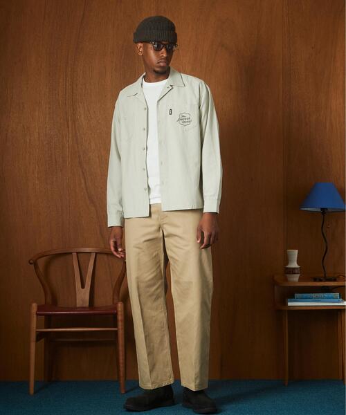 Schott(ショット)の「Schott/ショット/NC WORK SHIRT/ナイロン コットン ワーク シャツ(シャツ/ブラウス・メンズ・ネイビー/ブラック/ベージュ・L/M/2XL/XL)」の14枚目の写真