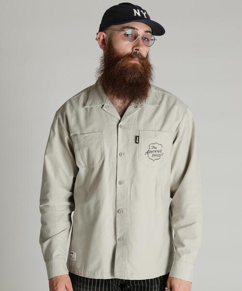 Schott(ショット)の「Schott/ショット/NC WORK SHIRT/ナイロン コットン ワーク シャツ(シャツ/ブラウス・メンズ・ネイビー/ブラック/ベージュ・L/M/2XL/XL)」の15枚目の写真