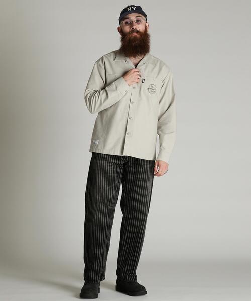 Schott(ショット)の「Schott/ショット/NC WORK SHIRT/ナイロン コットン ワーク シャツ(シャツ/ブラウス・メンズ・ネイビー/ブラック/ベージュ・L/M/2XL/XL)」の16枚目の写真