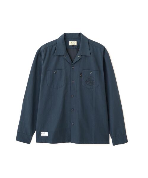 Schott(ショット)の「Schott/ショット/NC WORK SHIRT/ナイロン コットン ワーク シャツ(シャツ/ブラウス・メンズ・ネイビー/ブラック/ベージュ・L/M/2XL/XL)」の21枚目の写真