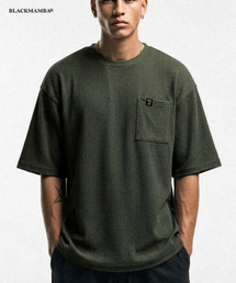 BLACK MAMBA（ブラックマンバ）の「シーリングワッフル半袖Tシャツ（カーキ）（Tシャツ/カットソー）」