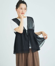 Liora by archives | Tシャツ×シアートップスセット(Tシャツ/カットソー)
