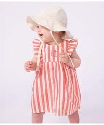 PETIT BATEAU（プチバトー）の「ストライプワンピース&ブルマセット（ワンピース）」