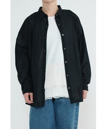 ふわ軽コットンシアー長袖シャツ