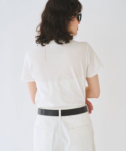 THE PAUSE（ザ ポーズ）の「＜WEB限定＞【THE PAUSE】THE PAUSEメタリックTシャツ（Tシャツ/カットソー・レディース・チャコールグレー/オフホワイト・FREE）」の6枚目の写真