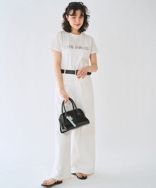 THE PAUSE（ザ ポーズ）の「＜WEB限定＞【THE PAUSE】THE PAUSEメタリックTシャツ（Tシャツ/カットソー・レディース・チャコールグレー/オフホワイト・FREE）」の11枚目の写真