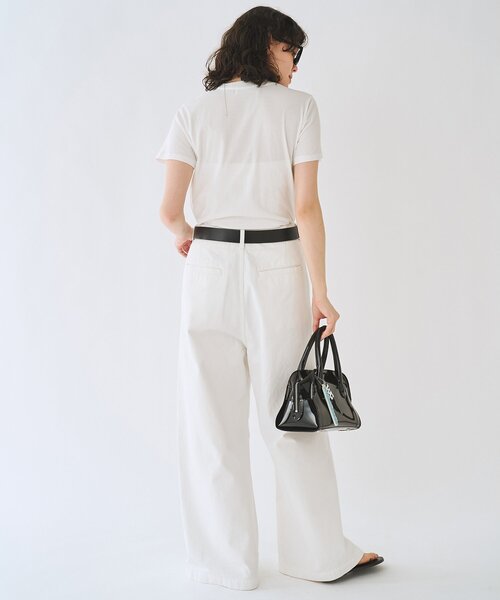 THE PAUSE（ザ ポーズ）の「＜WEB限定＞【THE PAUSE】THE PAUSEメタリックTシャツ（Tシャツ/カットソー・レディース・チャコールグレー/オフホワイト・FREE）」の7枚目の写真