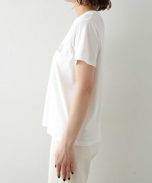 THE PAUSE（ザ ポーズ）の「＜WEB限定＞【THE PAUSE】THE PAUSEメタリックTシャツ（Tシャツ/カットソー・レディース・チャコールグレー/オフホワイト・FREE）」の22枚目の写真