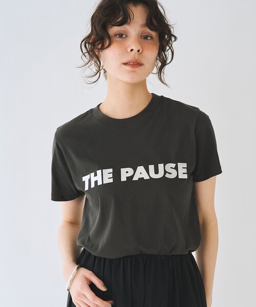 THE PAUSE（ザ ポーズ）の「＜WEB限定＞【THE PAUSE】THE PAUSEメタリックTシャツ（Tシャツ/カットソー・レディース・チャコールグレー/オフホワイト・FREE）」の12枚目の写真