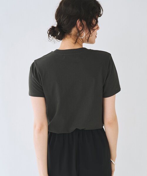 THE PAUSE（ザ ポーズ）の「＜WEB限定＞【THE PAUSE】THE PAUSEメタリックTシャツ（Tシャツ/カットソー・レディース・チャコールグレー/オフホワイト・FREE）」の16枚目の写真