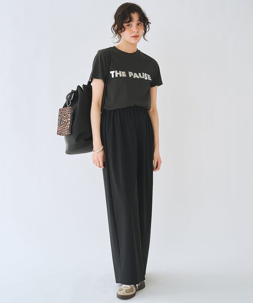 THE PAUSE（ザ ポーズ）の「＜WEB限定＞【THE PAUSE】THE PAUSEメタリックTシャツ（Tシャツ/カットソー・レディース・チャコールグレー/オフホワイト・FREE）」の19枚目の写真