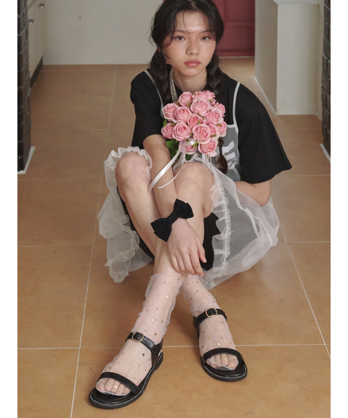 APTO(アプト)の「ジョセフ サンダル AHSS014(サンダル・レディース・アイボリー/ブラック・23cm/23.5cm/24cm/24.5cm/25cm)」の4枚目の写真