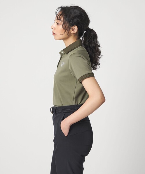 UNITED ARROWS GOLF(ユナイテッドアローズゴルフ)の「ウィメンズ メッシュ ポロシャツ ストレッチ(ビジネスシャツ・レディース・オリーブ/グレー系・S/M/L)」の5枚目の写真