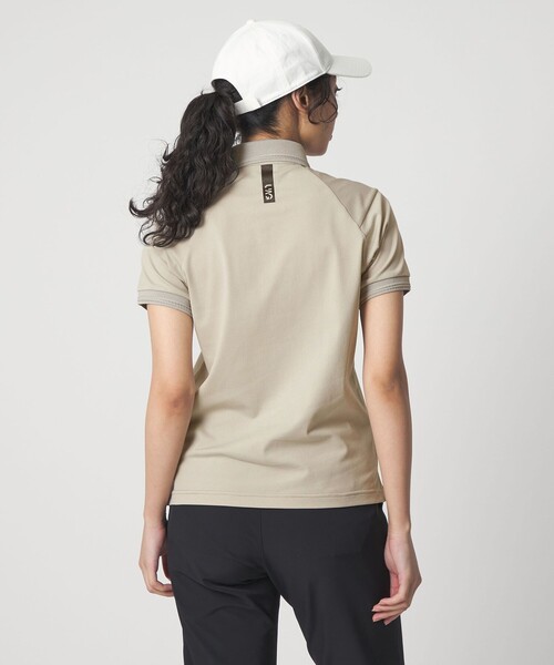 UNITED ARROWS GOLF(ユナイテッドアローズゴルフ)の「ウィメンズ メッシュ ポロシャツ ストレッチ(ビジネスシャツ・レディース・オリーブ/グレー系・S/M/L)」の6枚目の写真