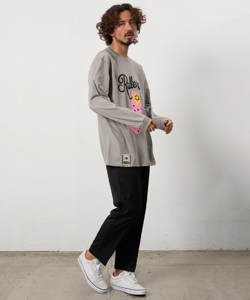 STUD MUFFIN(スタッドマフィン)の「mlt5690- 5.6ozコットン天竺 ROLLERSフォームプリントLS Tシャツ(624-02904)(Tシャツ/カットソー・メンズ・ブラック/アッシュ/チャコールグレー/ホワイト・2/3/4)」の15枚目の写真