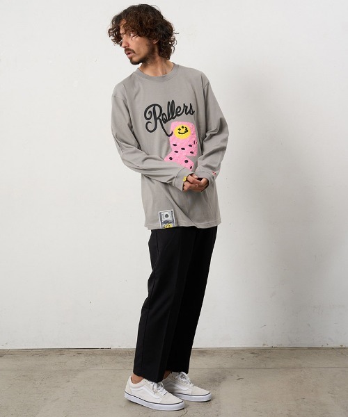 STUD MUFFIN(スタッドマフィン)の「mlt5690- 5.6ozコットン天竺 ROLLERSフォームプリントLS Tシャツ(624-02904)(Tシャツ/カットソー・メンズ・ブラック/アッシュ/チャコールグレー/ホワイト・2/3/4)」の16枚目の写真