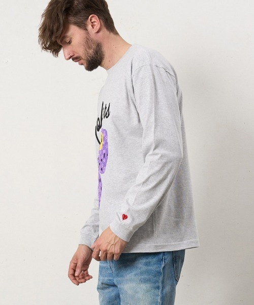 STUD MUFFIN(スタッドマフィン)の「mlt5690- 5.6ozコットン天竺 ROLLERSフォームプリントLS Tシャツ(624-02904)(Tシャツ/カットソー・メンズ・ブラック/アッシュ/チャコールグレー/ホワイト・2/3/4)」の12枚目の写真
