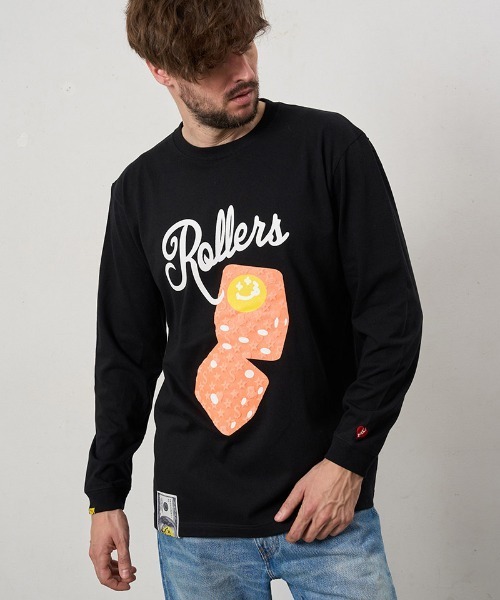 STUD MUFFIN(スタッドマフィン)の「mlt5690- 5.6ozコットン天竺 ROLLERSフォームプリントLS Tシャツ(624-02904)(Tシャツ/カットソー・メンズ・ブラック/アッシュ/チャコールグレー/ホワイト・2/3/4)」の7枚目の写真