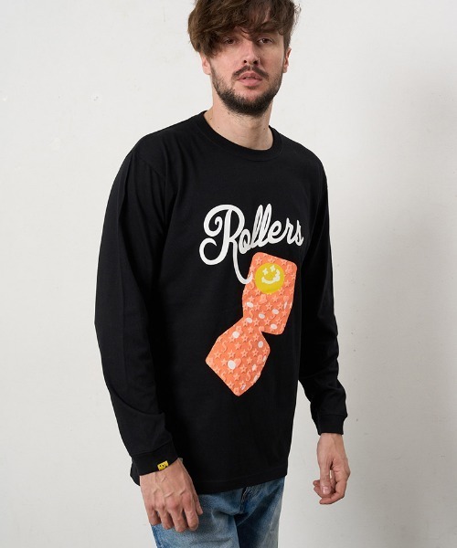 STUD MUFFIN(スタッドマフィン)の「mlt5690- 5.6ozコットン天竺 ROLLERSフォームプリントLS Tシャツ(624-02904)(Tシャツ/カットソー・メンズ・ブラック/アッシュ/チャコールグレー/ホワイト・2/3/4)」の8枚目の写真