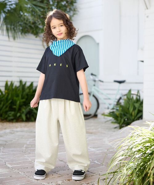 Piet(ピエット)の「【綿100%】オリジナルロゴTシャツ(Tシャツ/カットソー・キッズ・ブラック/オフホワイト・130/120/110/100)」の9枚目の写真