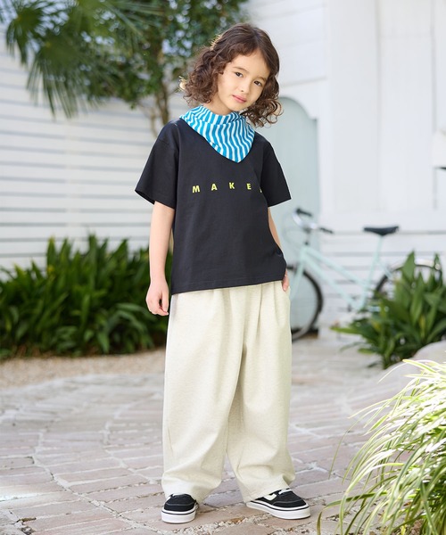 Piet(ピエット)の「【綿100%】オリジナルロゴTシャツ(Tシャツ/カットソー・キッズ・ブラック/オフホワイト・130/120/110/100)」の10枚目の写真
