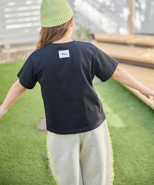 Piet(ピエット)の「【綿100%】オリジナルロゴTシャツ(Tシャツ/カットソー・キッズ・ブラック/オフホワイト・130/120/110/100)」の7枚目の写真