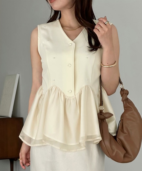 Pearl Mother of Noos — репертриум топ (Pearl Motif Repeat Top)