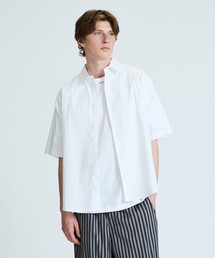 ABAHOUSE（アバハウス）の「ストレッチコットン レギュラーカラー リラックス半袖シャツ   オーバーサイズ（シャツ/ブラウス）」