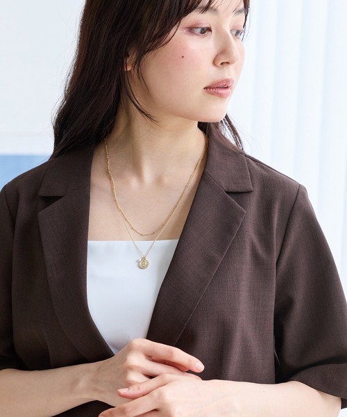 LAVEANGE(ラビアンジェ)の「コイン×パール2連マグネットネックレス(ネックレス・レディース・ゴールド/シルバー・F)」の11枚目の写真