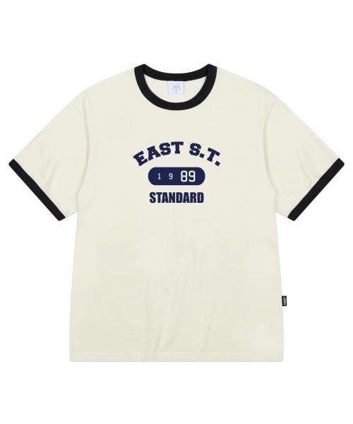 1989STANDARD（1989スタンダード）の「EAST 1989 クールコットンリンガー半袖 (SRSSTD-0253)（Tシャツ/カットソー・メンズ・ブラック/アイボリー/ライトグレー・MEDIUM/LARGE/X-LARGE）」の14枚目の写真