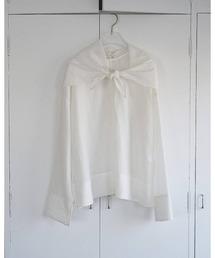 anuke(�A���k�[�N)��anuke Scarf Layered Blouse(�V���c/�u���E�X)