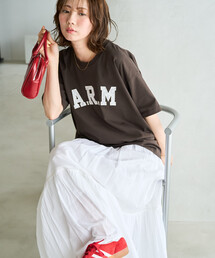 限定展開 ARM レース パッチワーク 刺繍 半袖 Tシャツ