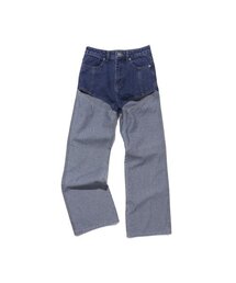 EXTRAORDINARY（エクストラオーディナリー）の「SLIT LONG PANTS  BLUE（デニムパンツ）」