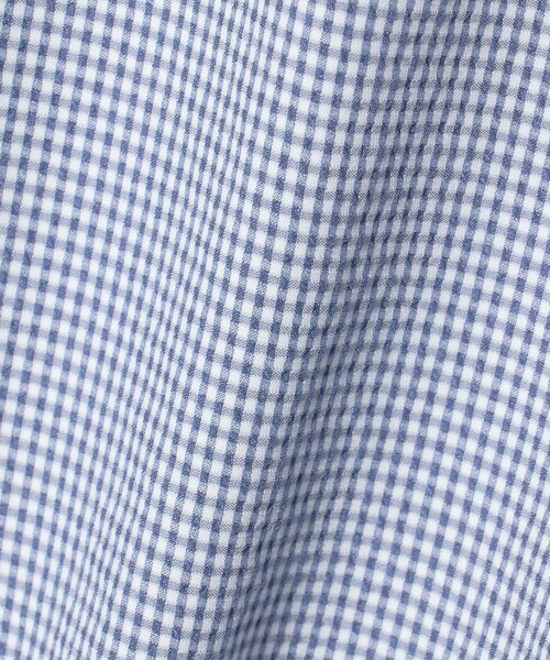 green label relaxing(グリーンレーベルリラクシング)の「ポリエステル ラッカン ギンガムチェック スタンダード スナップ ボタンダウン 半袖 シャツ -ストレッチ・イージーアイロン・吸水速乾-(ビジネスシャツ・メンズ・ダークブラウン/ネイビー/ケリーグリーン・M/S/XL/L)」の17枚目の写真