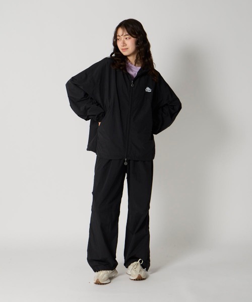 Kappa(カッパ)の「【Kappa/カッパ】バンダナイロントラックジャケット ユニセックス(ナイロンジャケット・メンズ・カーキ/ブラック・MEDIUM/SMALL/LARGE)」の10枚目の写真