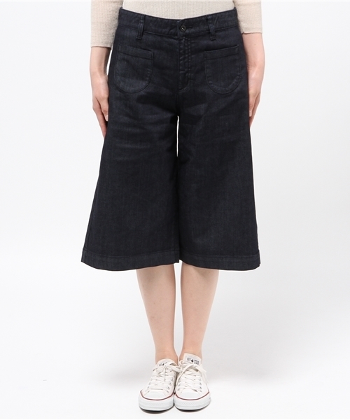 GLOBAL WORK（グローバルワーク）の「ＤＥＮＩＭガウチョパンツ/708420（その他パンツ・レディース・ネイビー/ライトブルー・MEDIUM/LARGE）」の3枚目の写真