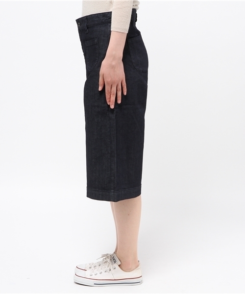 GLOBAL WORK（グローバルワーク）の「ＤＥＮＩＭガウチョパンツ/708420（その他パンツ・レディース・ネイビー/ライトブルー・MEDIUM/LARGE）」の4枚目の写真