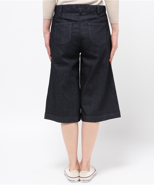 GLOBAL WORK（グローバルワーク）の「ＤＥＮＩＭガウチョパンツ/708420（その他パンツ・レディース・ネイビー/ライトブルー・MEDIUM/LARGE）」の5枚目の写真