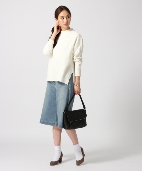 GLOBAL WORK（グローバルワーク）の「ＤＥＮＩＭガウチョパンツ/708420（その他パンツ・レディース・ネイビー/ライトブルー・MEDIUM/LARGE）」の13枚目の写真