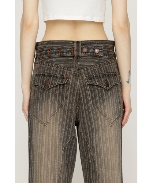 SLY（スライ）の「L/W STRIPE STRAIGHT PT ローウエストストライプ